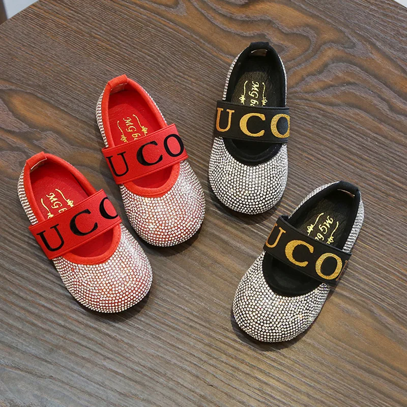 Новинка 2019 Роскошные брендовые туфли принцессы для девочек нарядное платье с