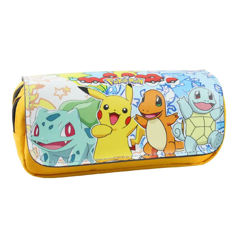 Pokemon Go кошелек Карманный ручка-монстр карандаш кошельки мультфильм аниме Kawaii Пикачу Канцелярские Дети кожаный чехол Box Сумки мешочек