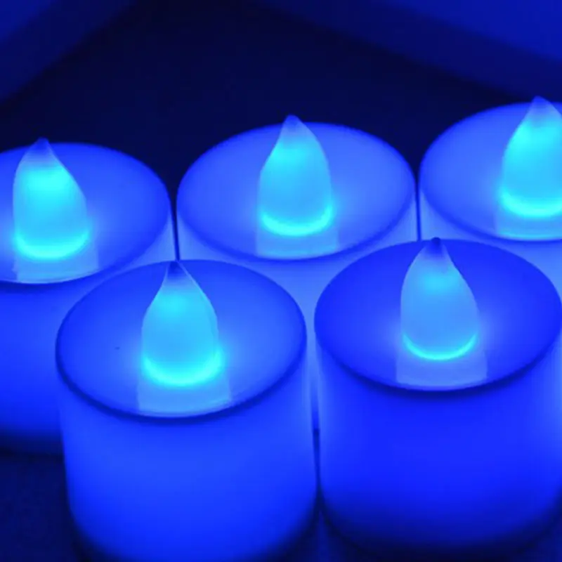 Светодиодные беспламенные чайные чашки 1 шт. на батарейках для свадьбы дня