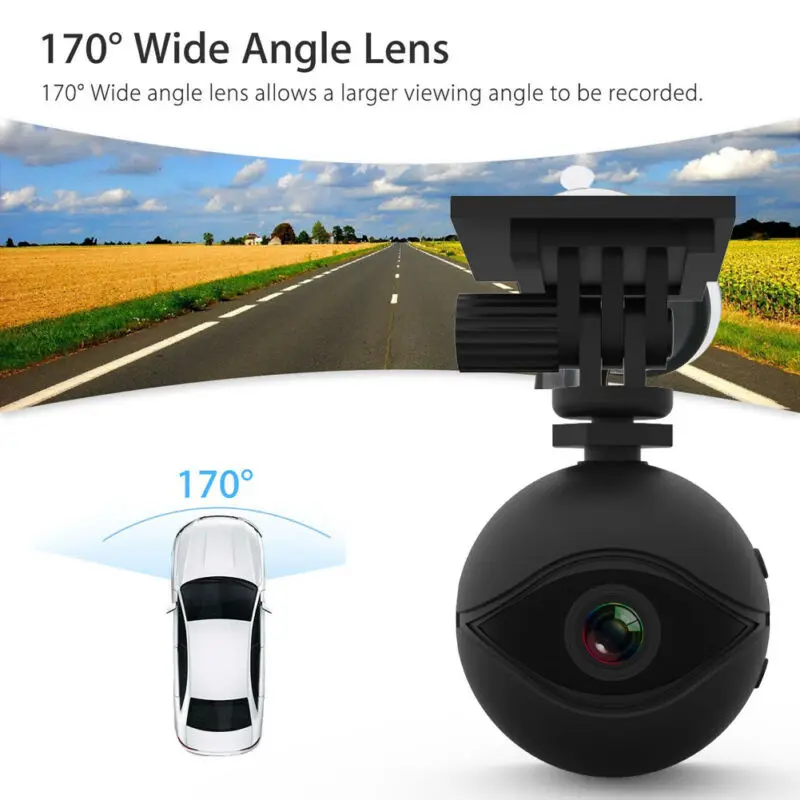 Мини камера WIFI видеорегистратор HD 1080P Автомобильный широкий угол G датчик ночное
