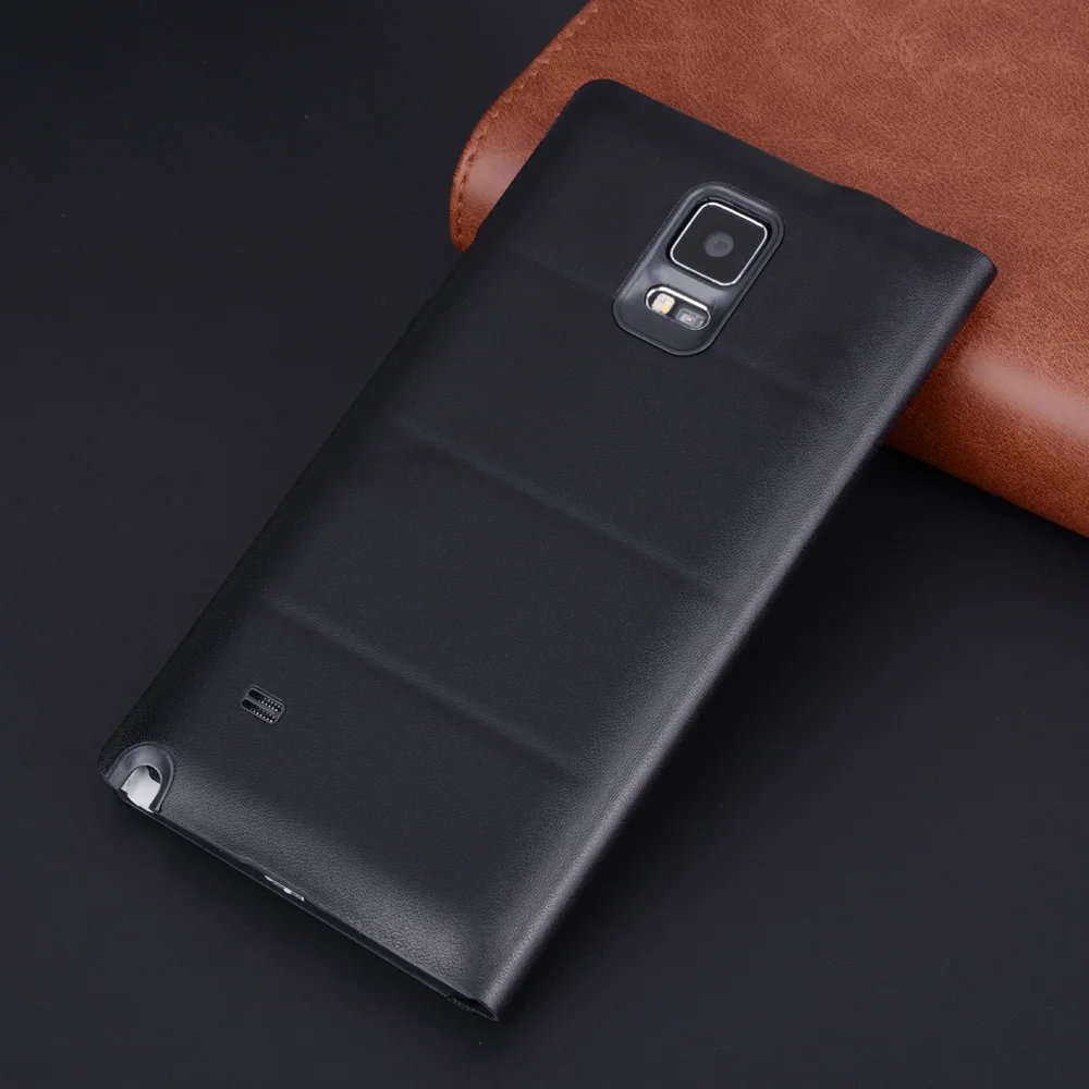 Чехол для Samsung Galaxy Note 4 SM N910 N9100 N910F N910C N910H умный зеркальный чехол с чипом откидной