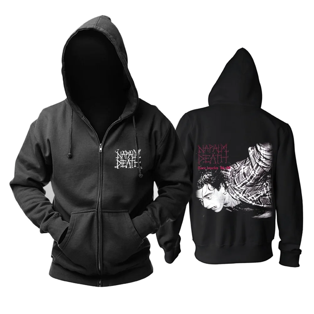 Толстовка Napalm Death из хлопка милая мягкая на молнии толстовка с капюшоном в стиле