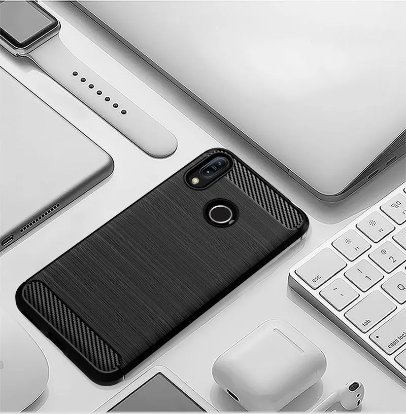 Для Asus ZenFone Max M2 ZB633KL чехол из углеродного волокна TUP Силиконовый противоударный мягкий чехол для Asus ZenFone Max M2 ZB633KL чехол для телефона