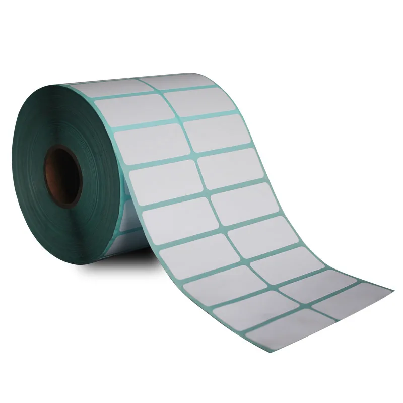 Thermal label paper rolls printed 40*15mm*1500 sheets non drying stickers for price tag with barcode surppot self brand logo|stickers brand|stickers