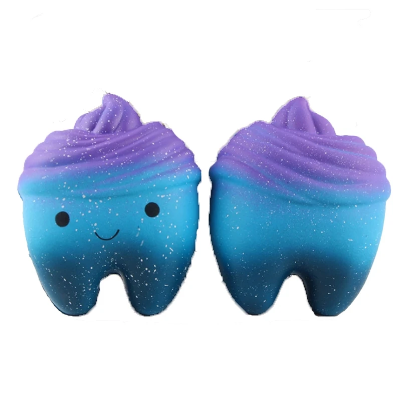 Cute Cartoon Squishy Tooth Cake PU Phone Strap Slow Rising Squeeze Squishes Toys Gift |