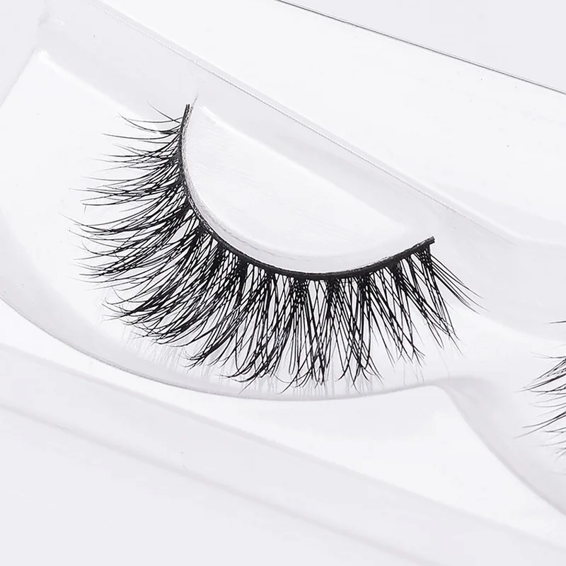 3D Mink Eyelash Real Handmade Crossing Lashes Individual Strip Thick Lash Fake Eyelashes S204 | Красота и здоровье