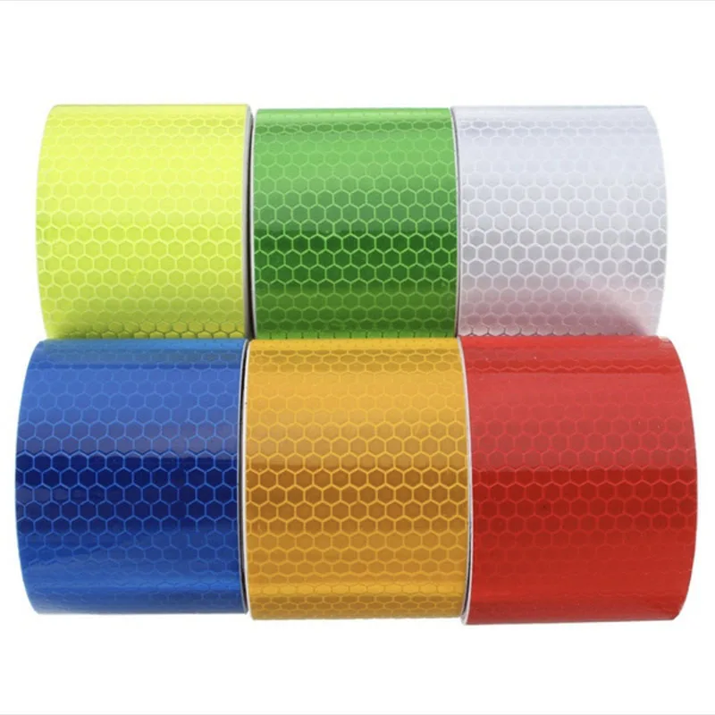 Безопасный Красочный Светоотражающие наклейки ленты Авто Стайлинг