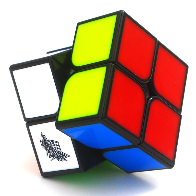 Новое поступление Циклон Мальчики FeiZhi 2x2x2 плитки Cube Magic черный профессиональный