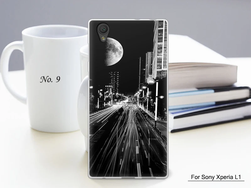 JURCHEN Роскошные УФ чехлы для телефонов с принтом для sony Xperia L1 чехол G3312 G3313 G3311 двойной чехол для sony Xperia L1 чехол силиконовый B