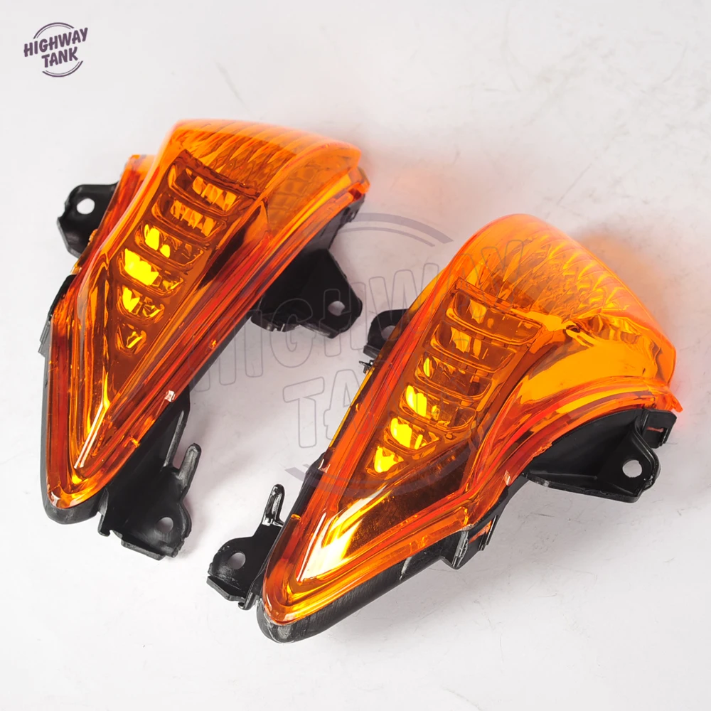 Orange Lens Motorcycle Turn Indicator Signal Winker Case for Kawasaki ER6N ER6F ER6R 2009-2011 |