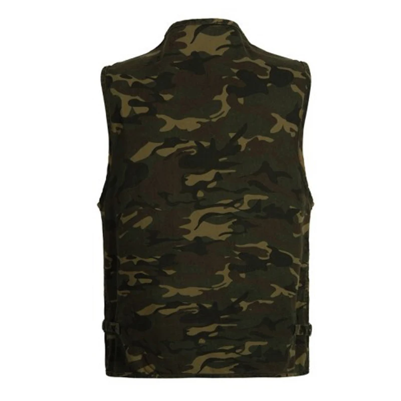 Мульти-карманный грузовой мужской жилет в стиле милитари брендовая одежда