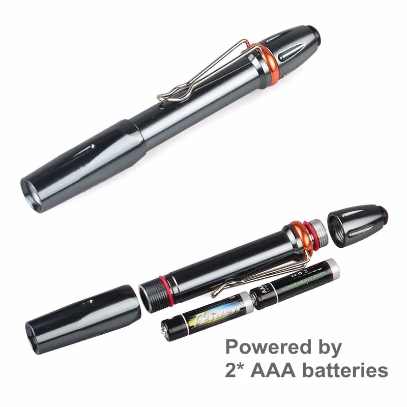 Фото TopCom металла Алюминий УФ 395nm 365nm черный свет Penlight для обнаружения Fluorescer поддельных банкноты деньги Watermake №4