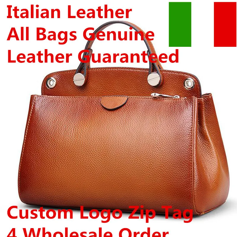 Кожаные сумки в итальянском стиле логотип оптовая продажа из натуральной кожи