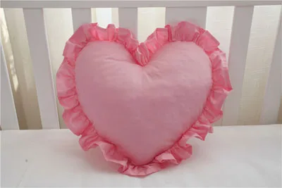 pink Твердые Сердце бросок Декоративные Чехлы для подушек для дивана Свадебные украшения Детские плюшевые игрушки - Цвет: pink