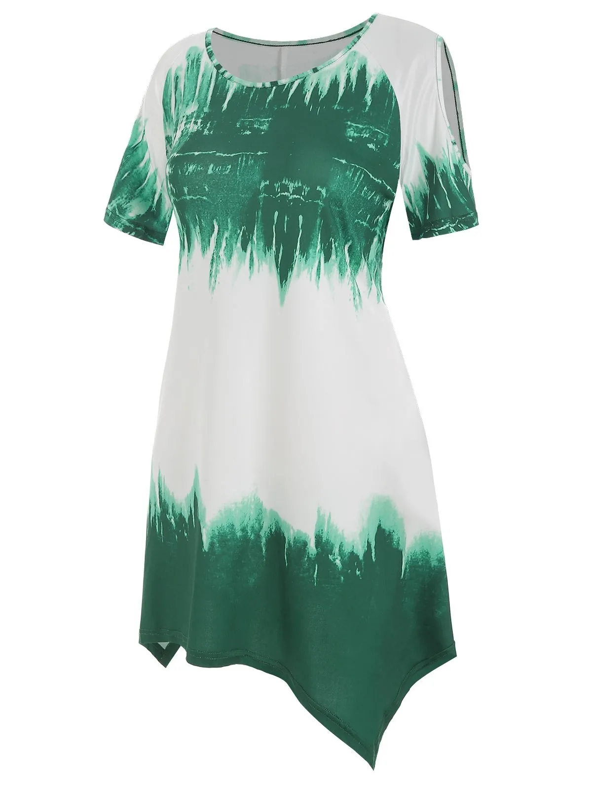Vestidos Verano 2019 модная женская летняя повседневная 0 Neck яркое нерегулярный подол с