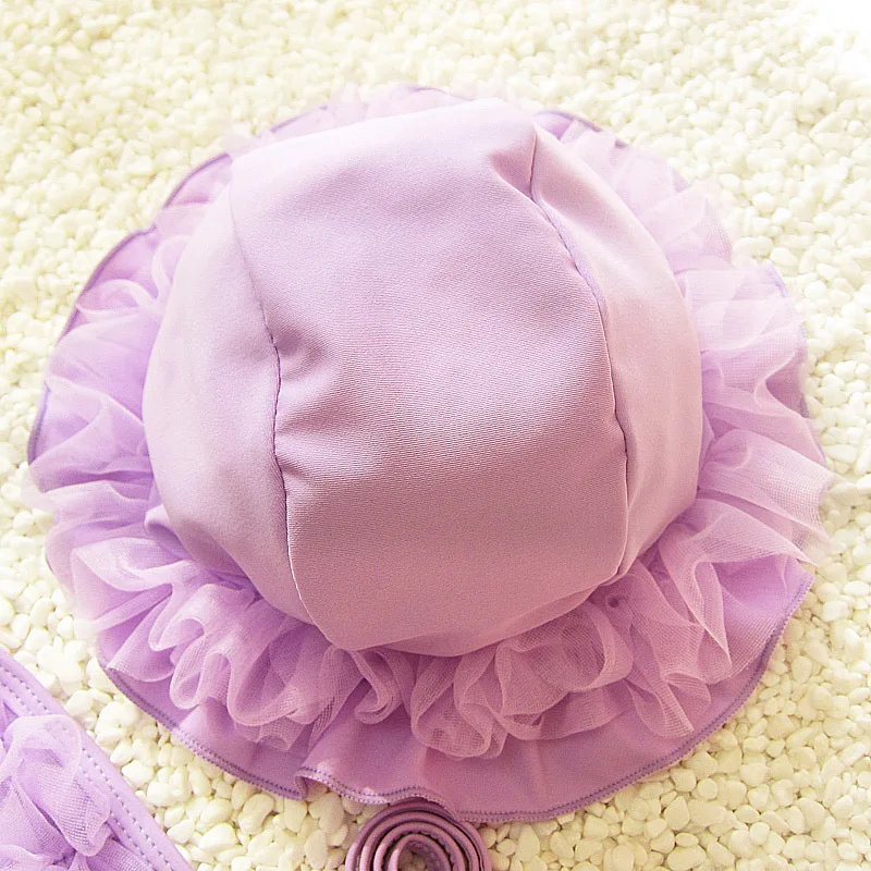 Купальный костюм Детский купальник для девочек Милый из трех предметов