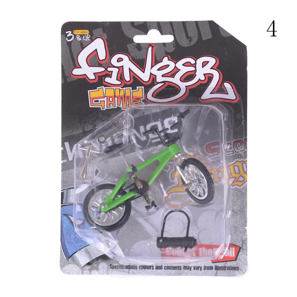 Green1 10,5 см* 7 см мини Finger BMX велосипед Флик Трикс Finger Bikes игрушки BMX модель велосипеда Tech Deck гаджеты Новинка кляп игрушки - Цвет: Green1