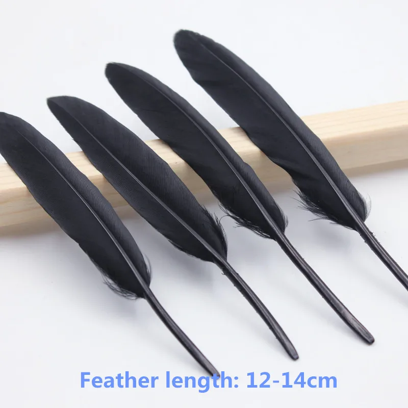 100 шт. серьги в виде гусиных перьев 4 6 дюймов|goose feathers|christmas featherdecorative feathers |