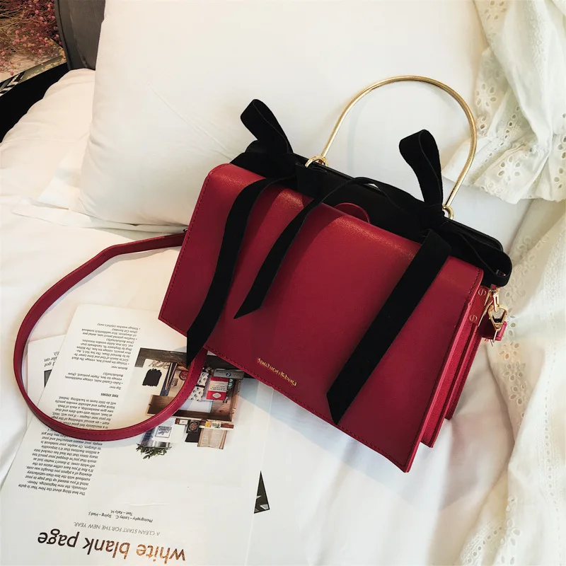 2019 женская сумка на плечо с бантом модная плечо|Клатчи| |