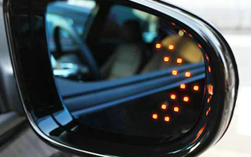 Автомобильная светодиодная стрелка 14 SMD 1210 для зеркала заднего вида указатель