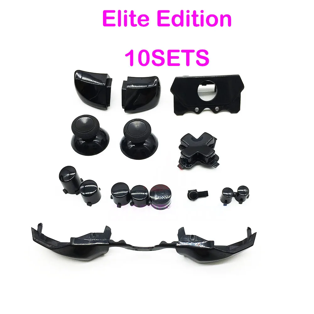 10 для Xbox One контроллер Однотонный черный полный набор кнопок Dpad джойстики RT/LT LB/RB