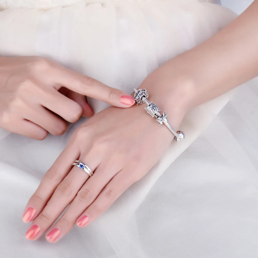 JewelryPalace Современный арт деко серебряные бусины 925 пробы амулеты серебро оригинал