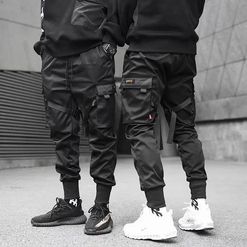 

2022 Autumn Hip Pop Harlan Cargo Pants Men Elastic Waist Fashion Pencil Pants Trousers Streetwear Hombre Sweatpants Multi-pocket