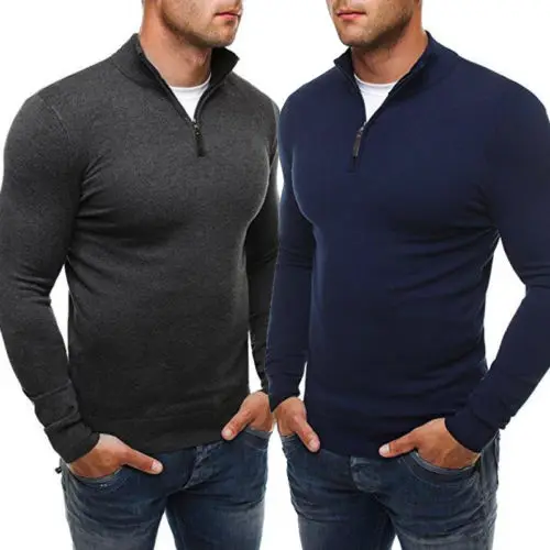 

arrival Men Casual Long Sleeve V-neck Knitted Pullover Jumper Sweatshirt Shirt Top