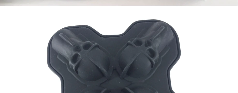 DIY Ice Cube Плесень площадь Форма силиконовая для льда Фруктового мороженого Кухня бар питьевой кости черепа подарок на Хэллоуин