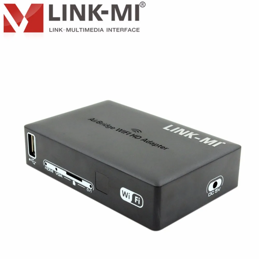 LINK MI LM wifi H01 Беспроводная передача DLNA/Miracast подключение USB HDMI VGA Airbridge HD адаптер с SD