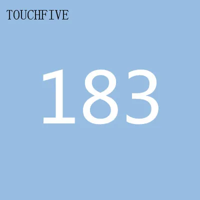 183 1 шт. TouchFive на выбор, 168 цветов, маркеры для эскизов, маркеры на спиртовой основе, набор цветных маркеров, товары для рукоделия, ручка для школы - Цвет: 183