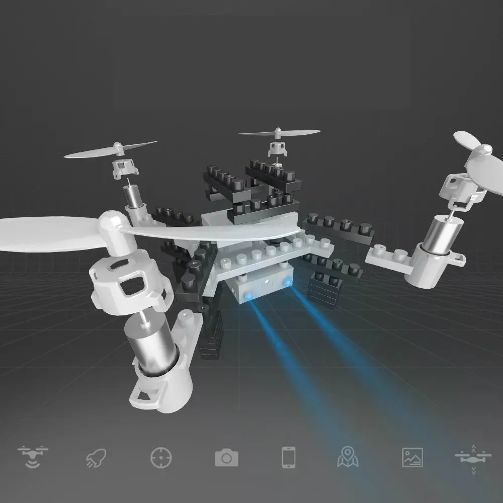 Радиоуправляемый Дрон EBOYU(TM) M3HW FPV Wi Fi блоки сделай сам квадрокоптер с удержанием