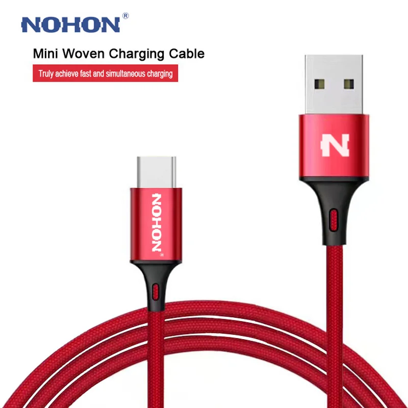 NOHON type-C USB кабель для Xiaomi mi 4C mi 5 4S OnePlus 2 Nexus 5 5X6 P Android телефон быстрое зарядное устройство кабель type-C провод
