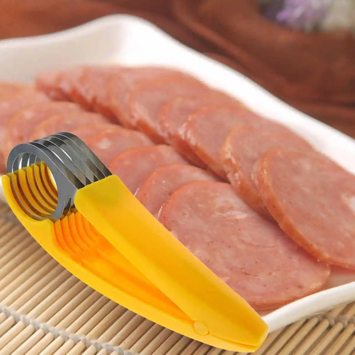 1 шт. Нержавеющая сталь Резак Cut огурец &quotбанан&quot кухонный инвентарь для тонкой