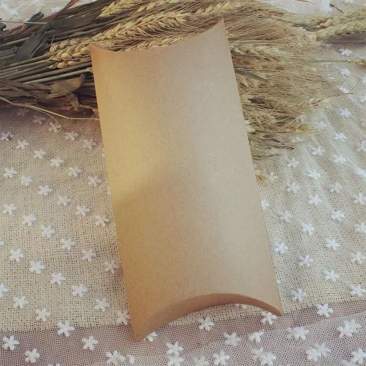 2 размера коробка из крафт бумаги для упаковки подушек Подарочная конфет