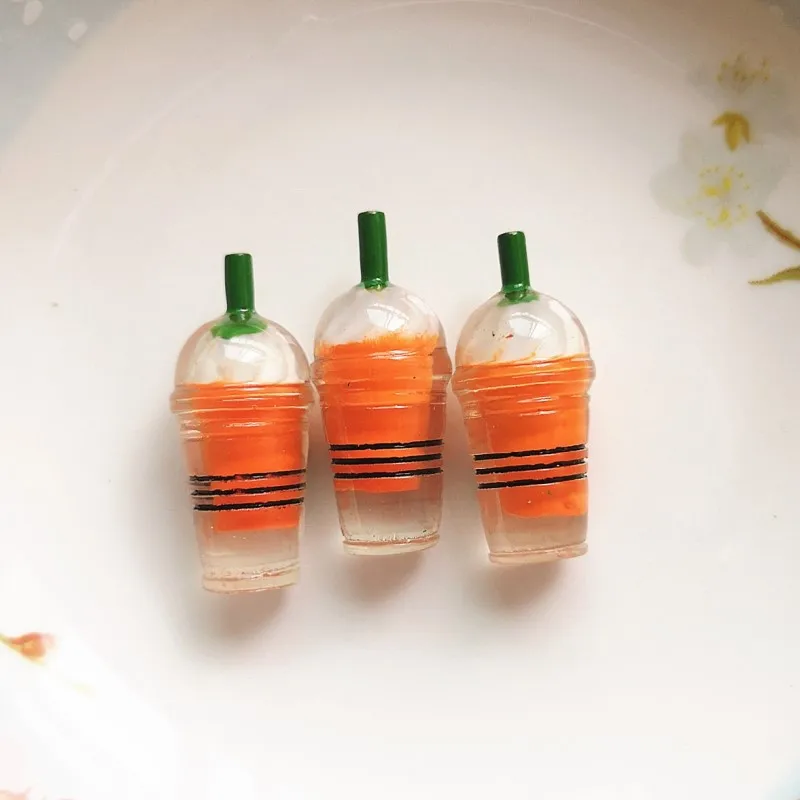 Orange 10 Pieces 10 шт. слизи амулеты мини мороженое чашки смолы Пластилин клейкие аксессуары бусины для изготовления принадлежностей для DIY скрапбукинга ремесла - Цвет: Orange 10 Pieces
