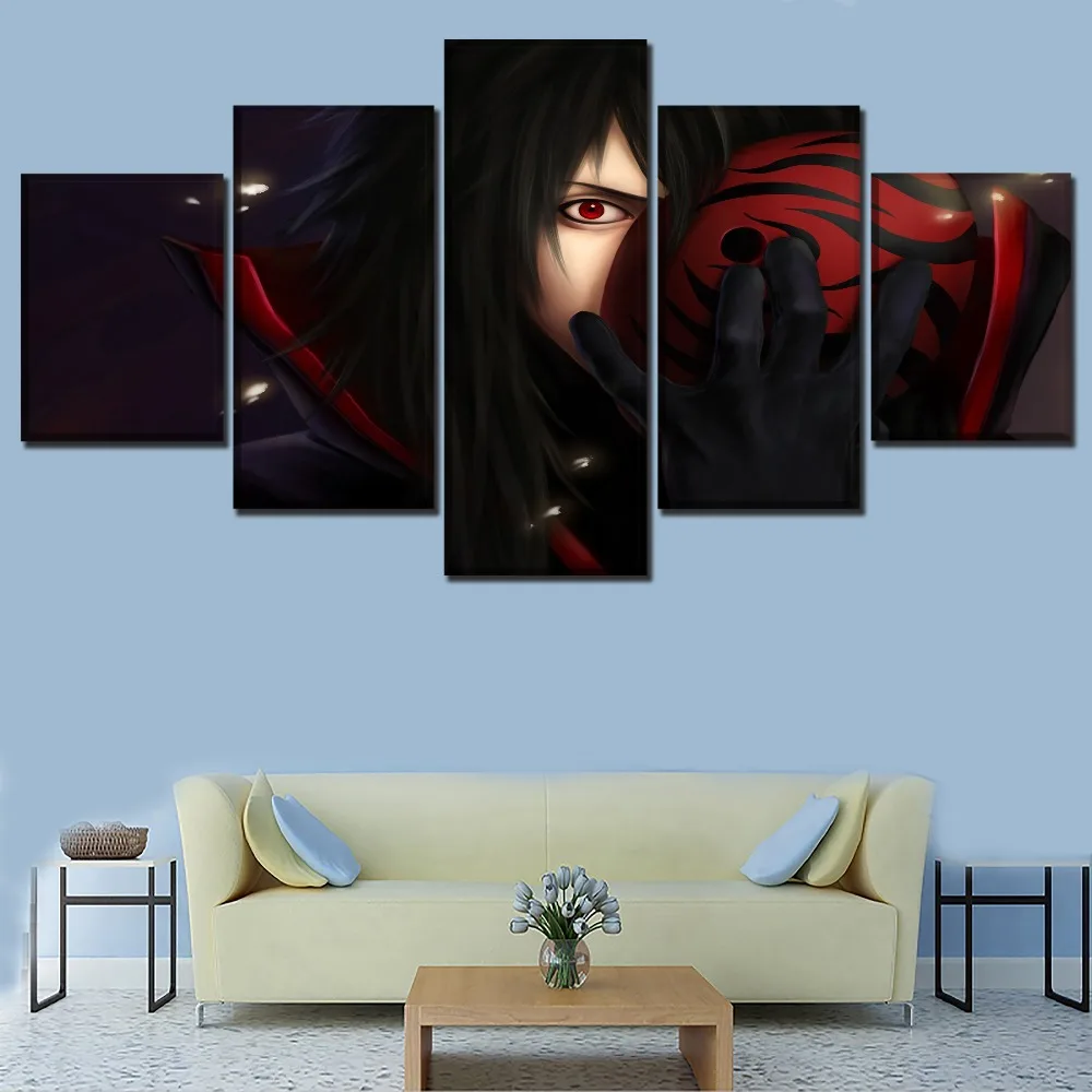 Современное художественное оформление стены аниме Наруто Obito Учиха 5 панель