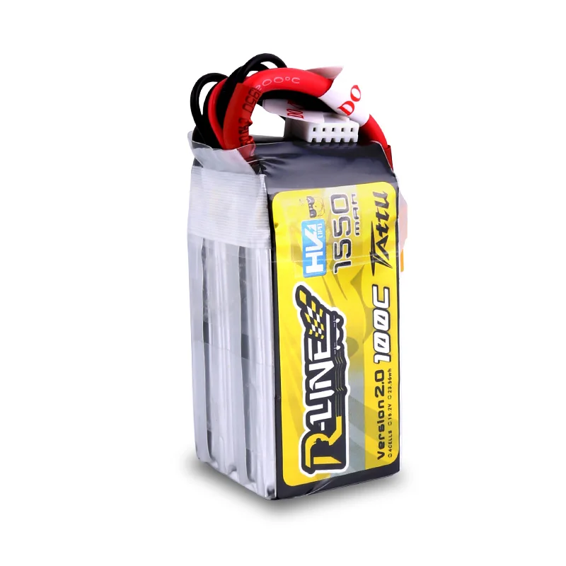 Tattu R Line версия 2 0 1550 мАч 15 c 4S 250 в HV Lipo батарея с разъемом XT60 для размер 3D FPV гоночный