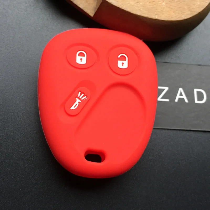 Чехол для автомобильного ключа ZADsilicone резиновый чехол GMC Buick Ranier Chevy Trailblazer S10 Envoy