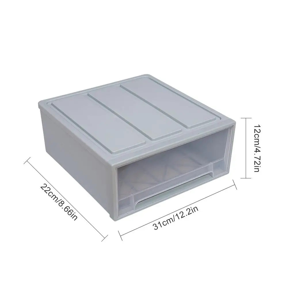 Ящик шкафа для хранения пластиковый ящик бытовой прозрачный шкаф Q|Коробки и