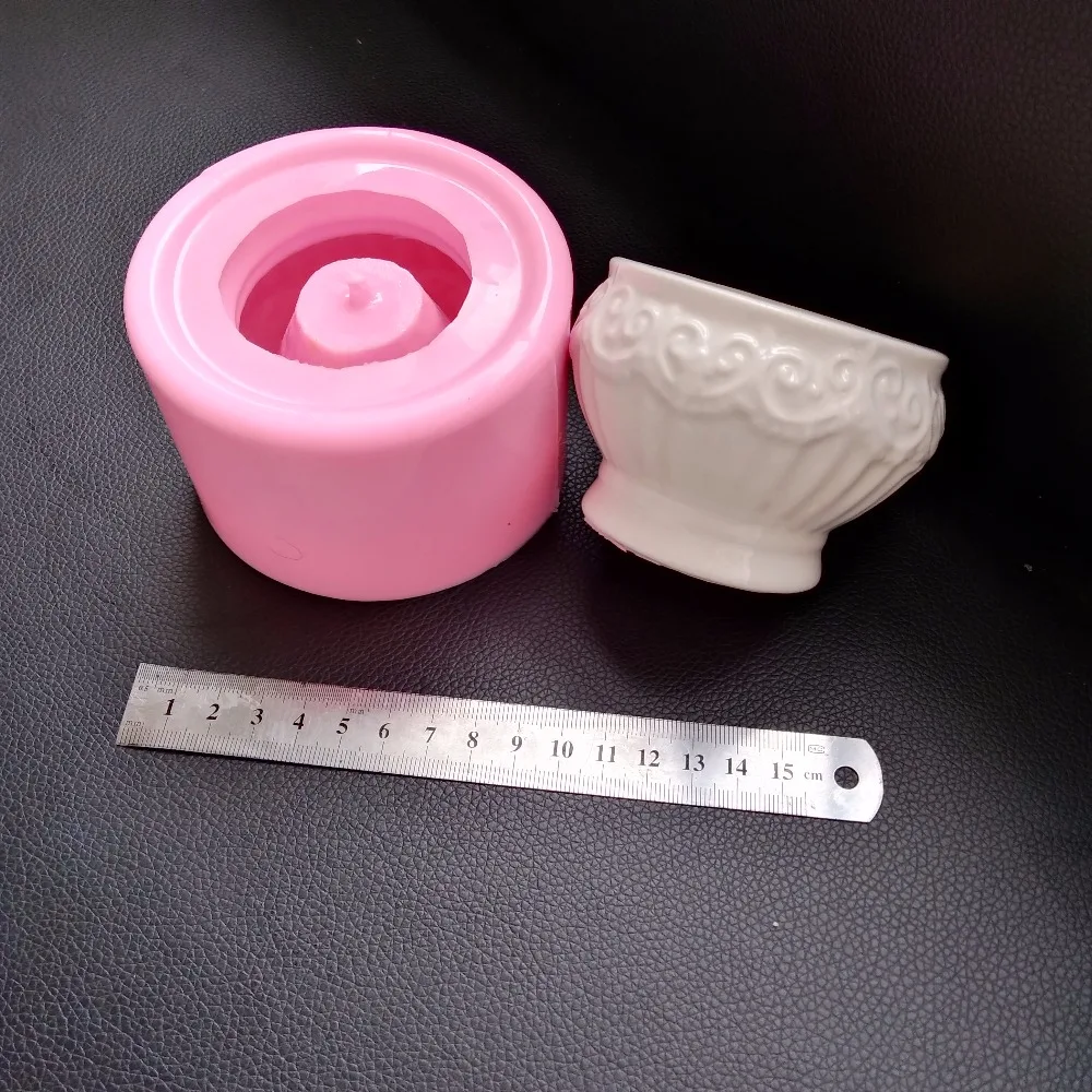 

Home Decoration Ceramic Pot Concrete Silicone Mold Handmade Flower Planter Mould