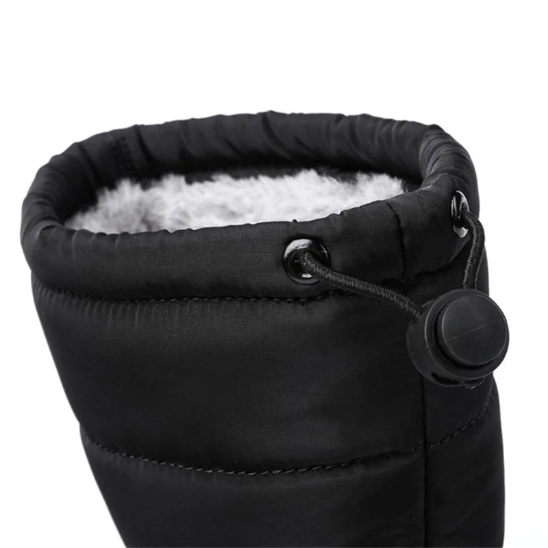 Осенне-зимние женские утепленные бархатные теплые зимние сапоги-трубы высокие