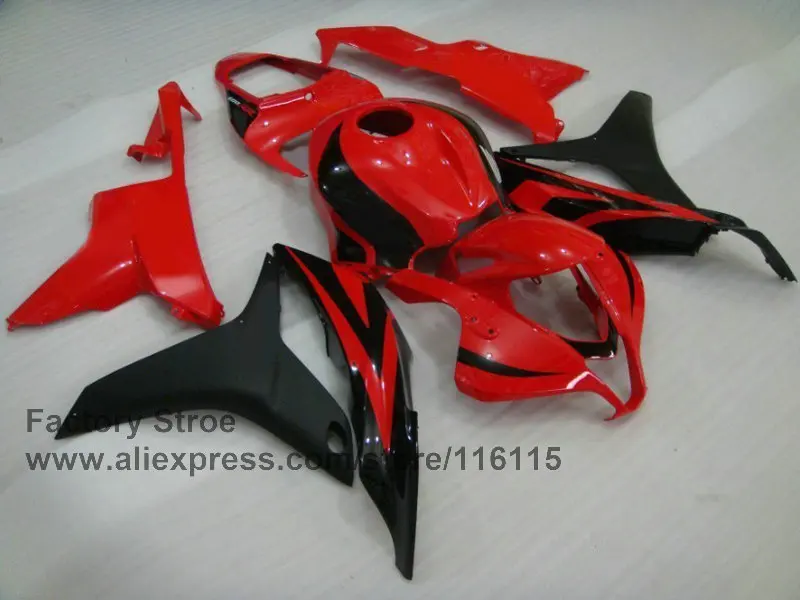 Красная кровь пластиковая литьевая часть для HONDA CBR 600 RR Обтекатели 2007 2008 OEM кузов