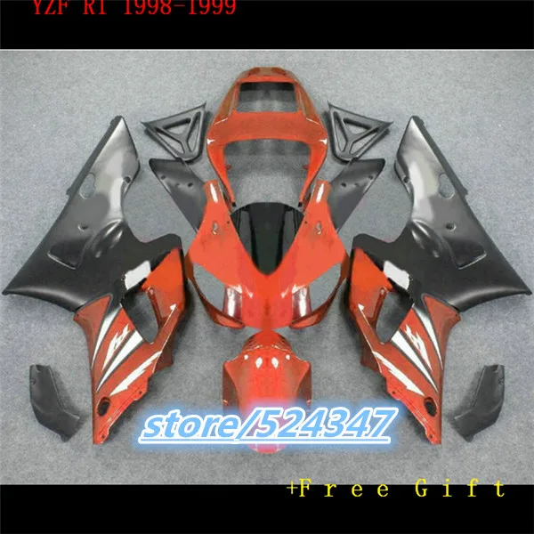 

Nn-plastic fairings set for 1998 1999 YZF-R1 black brown body kits YZF R1 98 99 fairing kit Motorcycle Accessories & Parts