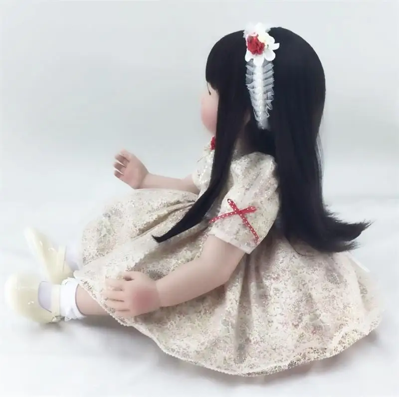 60 см силиконовые виниловые Reborn Baby Doll Игрушки для девочек Brinquedos реалистичные