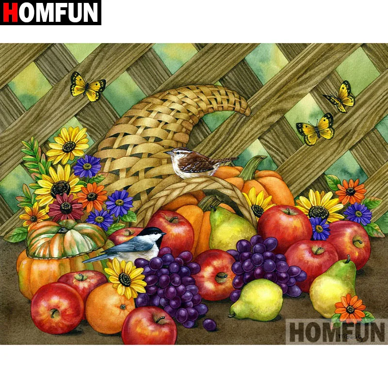 Алмазная 5d картина HOMFUN Птичий пейзаж вышивка крестиком полная выкладка