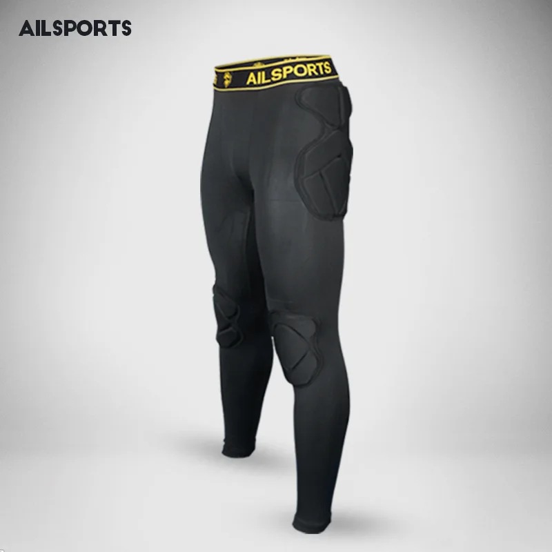 Pants Новые мужские профессиональные черные уличные спортивные футбольные Вратарские униформы шлем с длинным рукавом Одежда Брюки легкие футбольные наборы - Цвет: Pants