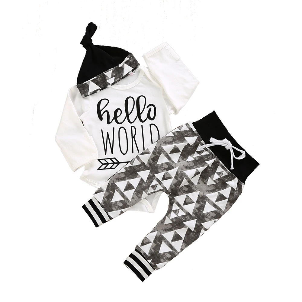 2019 Милая Одежда для маленьких мальчиков комплект одежды в рождественском стиле