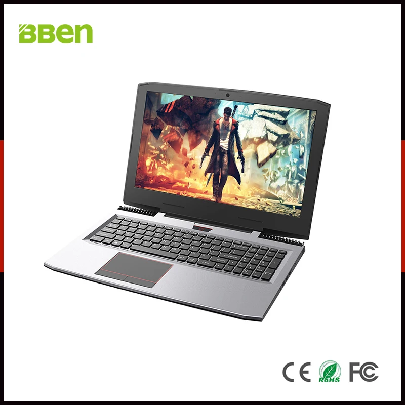 Игровой ноутбук BBEN G16 15 6 дюйма Windows 10 Nvidia GTX1060 GDDR5 Intel i7 7700HQ 16 ГБ ОЗУ M.2 SSD IPS RGB
