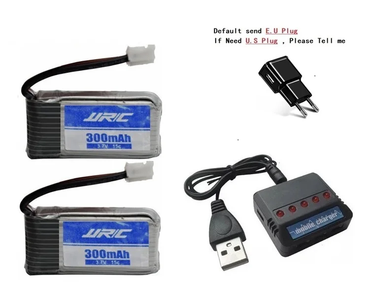 Аккумулятор JJRC H56 3,7 в 300 мАч для JJRC H56 T2G Дрон батарея для RC квадрокоптера запасная часть Lipo батарея и зарядное устройство 5в1 - Цвет: H56